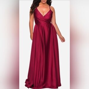 La Femme Plus Size Evening Gown